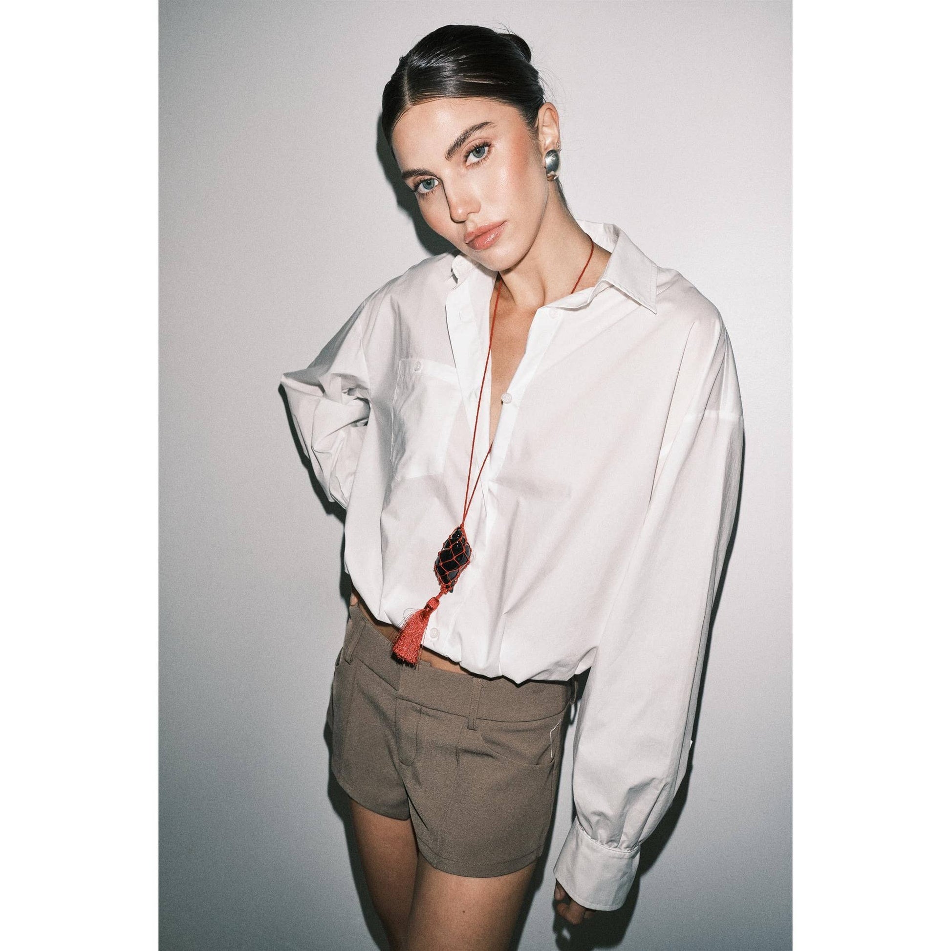 Carlotta Cropped Button-Down Shirt