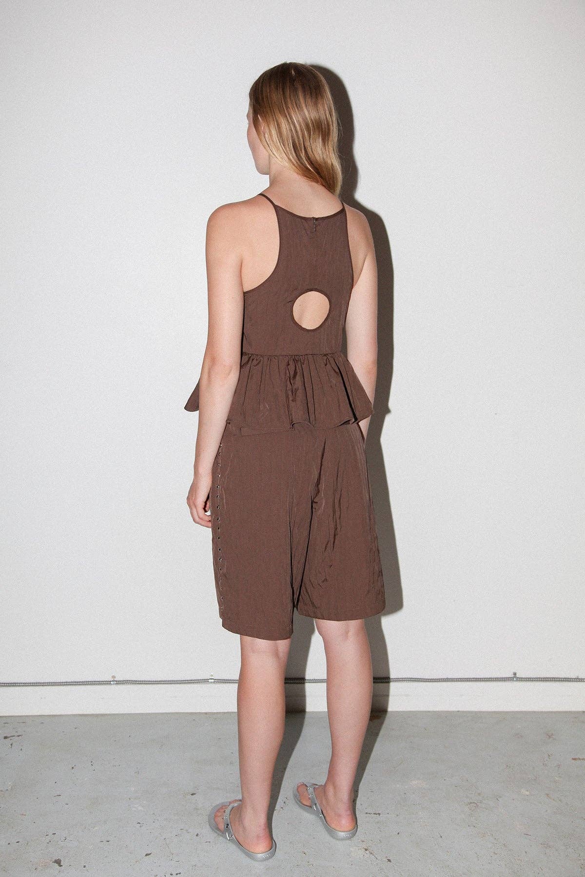 Rivet Trouser Short in Mud