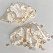 Pearlescent Shell Hair Tie