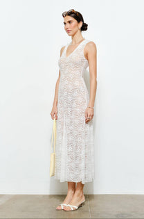 Veda Sheer Lace Maxi Dress