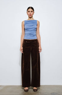 Cosette Barrel Leg Corduroy Pant