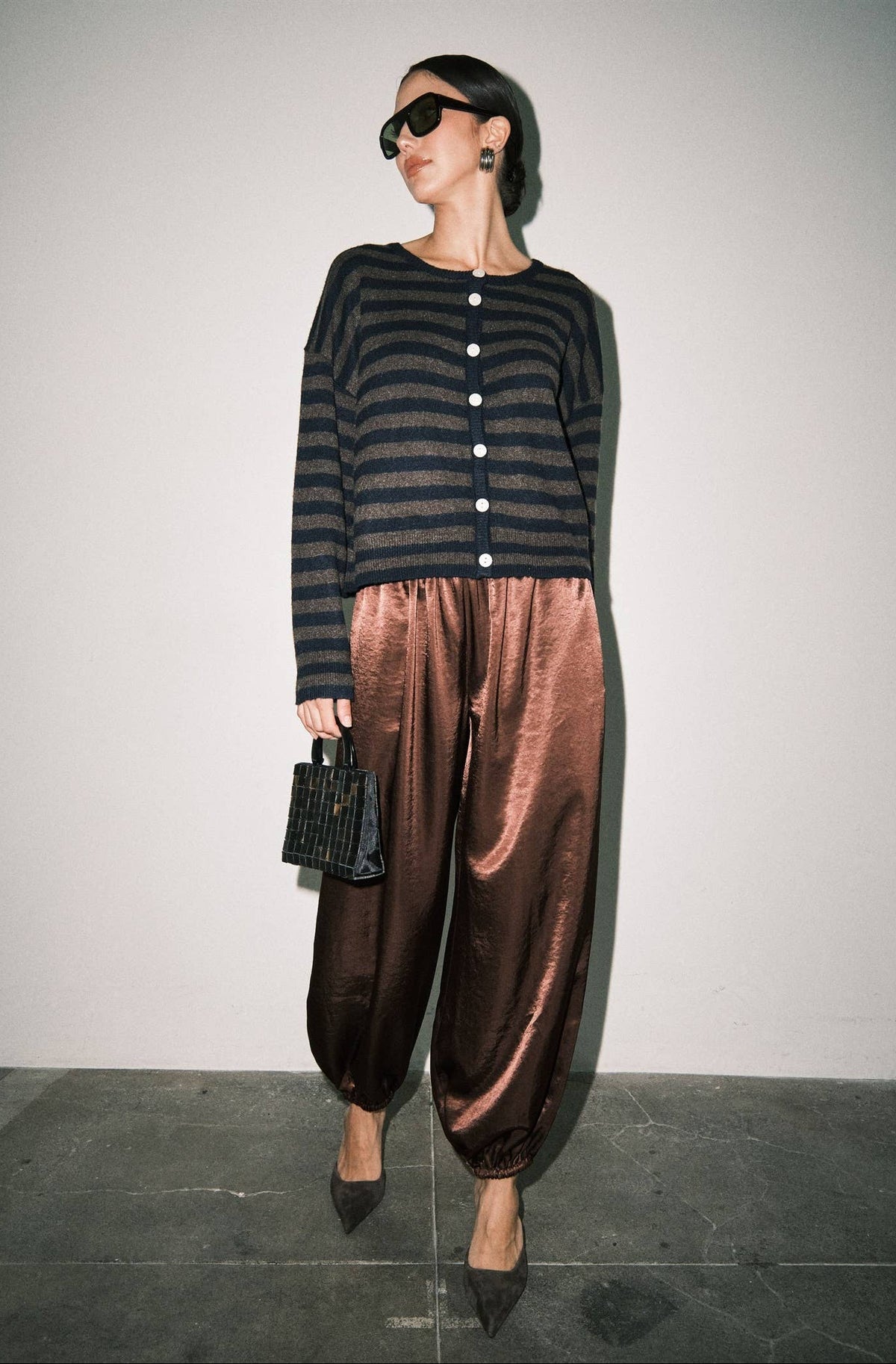 Lucille Satin Drawstring Pants