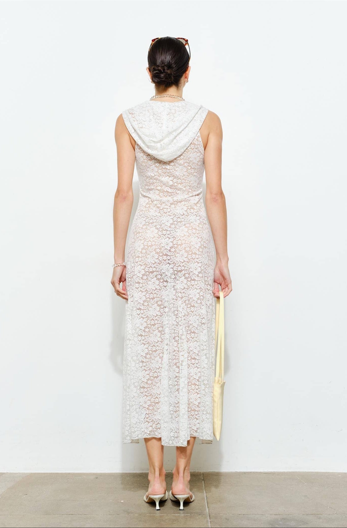 Veda Sheer Lace Maxi Dress