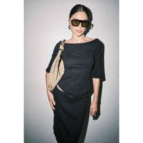 Sophie Pointelle Boat Neck Top