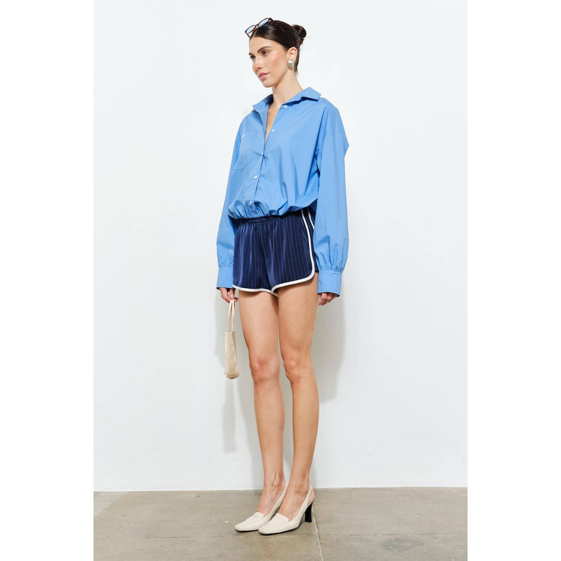 Carlotta Cropped Button-Down Shirt