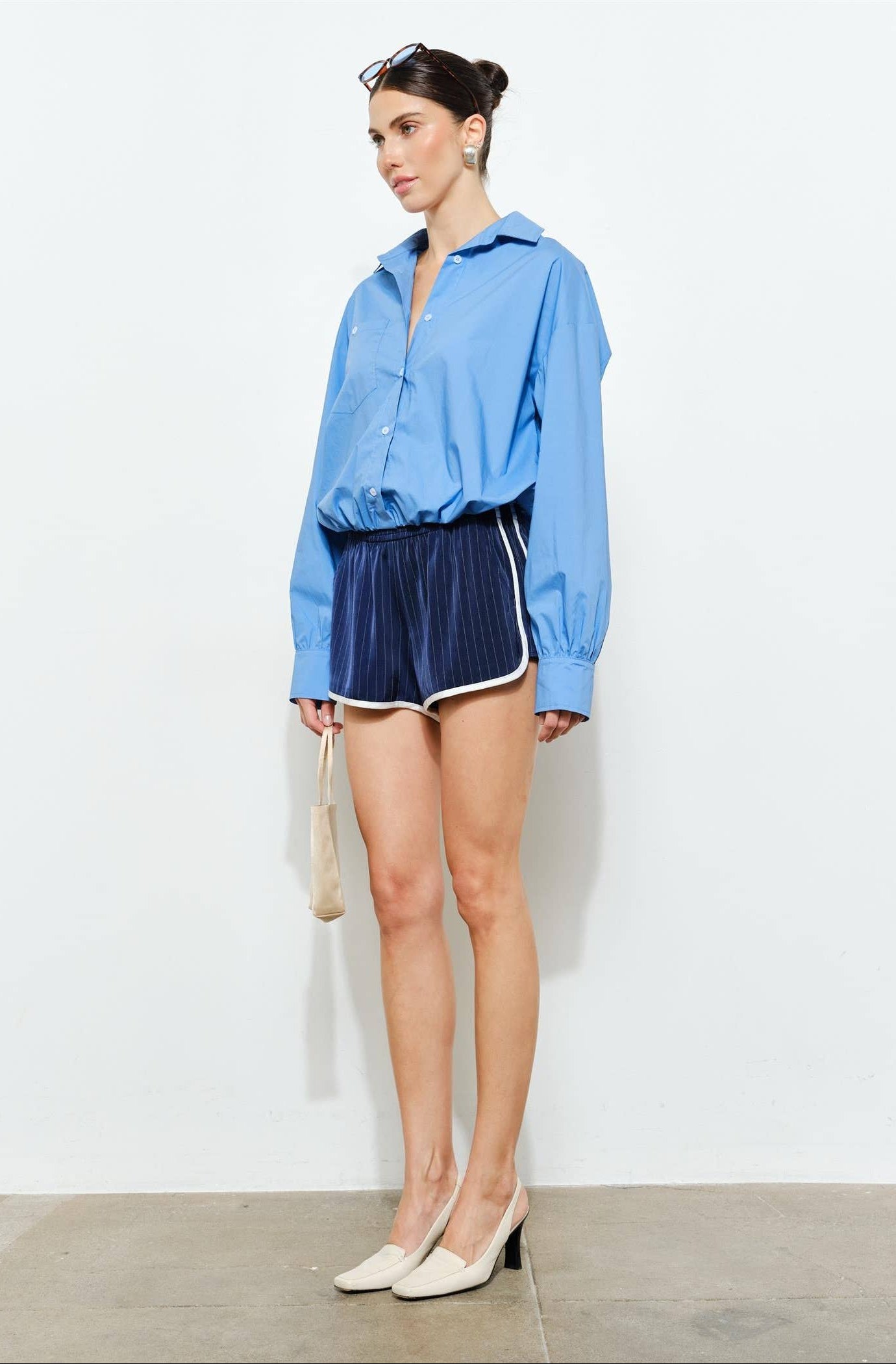 Delphine Cotton Poplin Button-Down