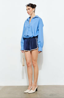 Delphine Cotton Poplin Button-Down
