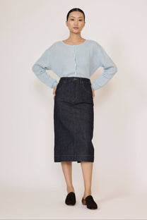 Classic Tissue Cardigan in Nantucket Blue