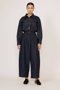 Boyfriend Pant in Dark Indigo