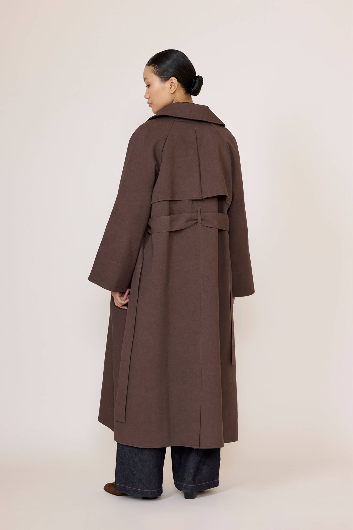 Marin Trench in Chocolate Brown