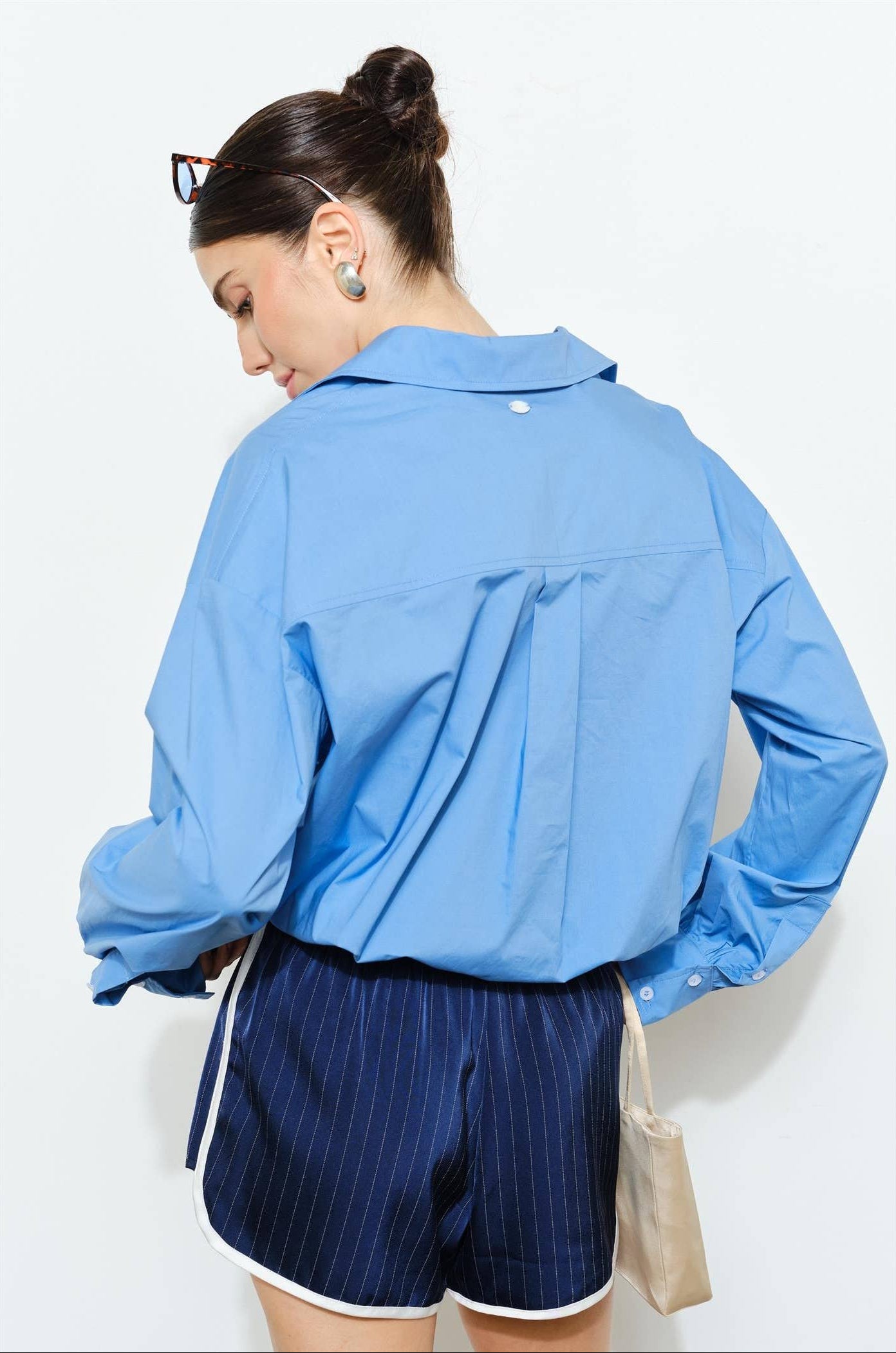 Delphine Cotton Poplin Button-Down