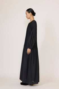 Pleated Drop Waist Dress