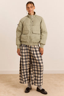Mara Trouser Brushed Check
