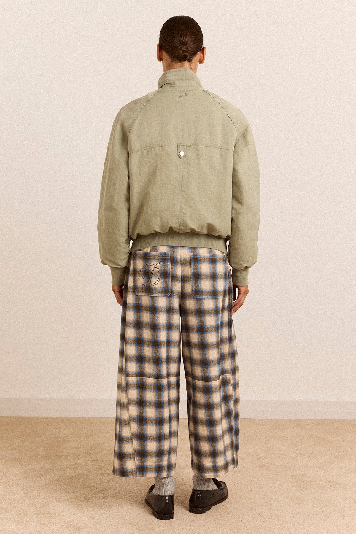 Mara Trouser Brushed Check