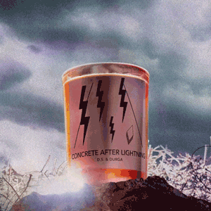 Concrete After Lightning candle by DS &amp; Durga