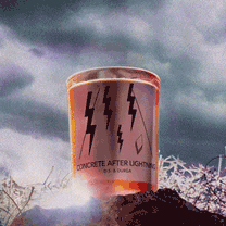 Concrete After Lightning candle by DS &amp; Durga