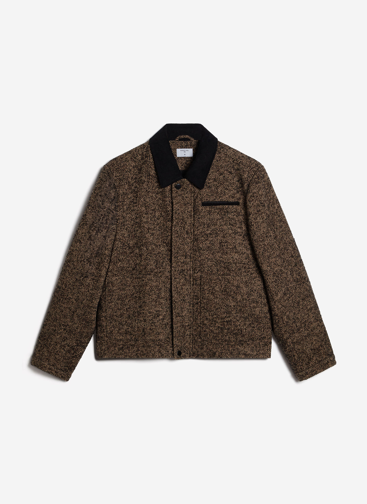 Herringbone Boxy Cropped Jacket