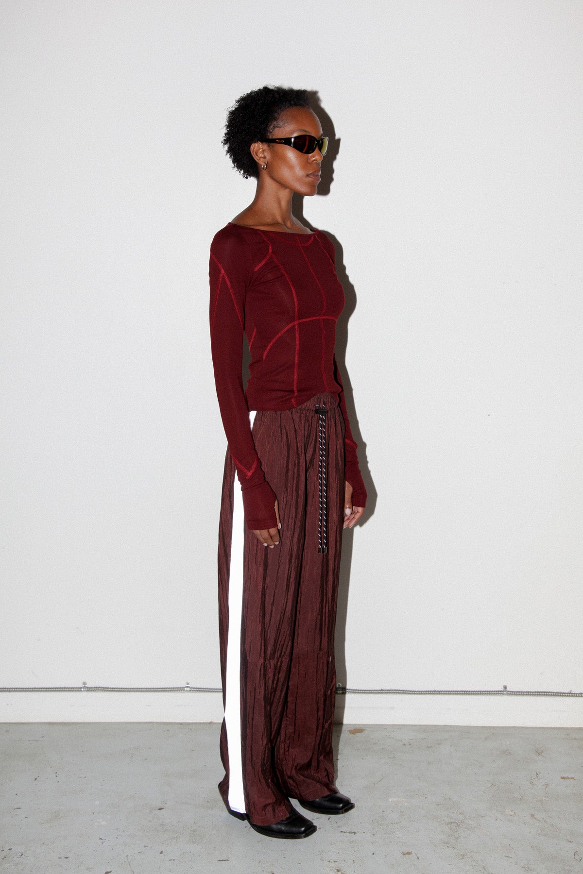 Silk Nylon Track Pant