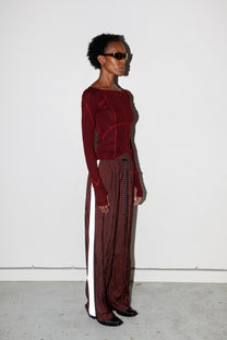 Silk Nylon Track Pant