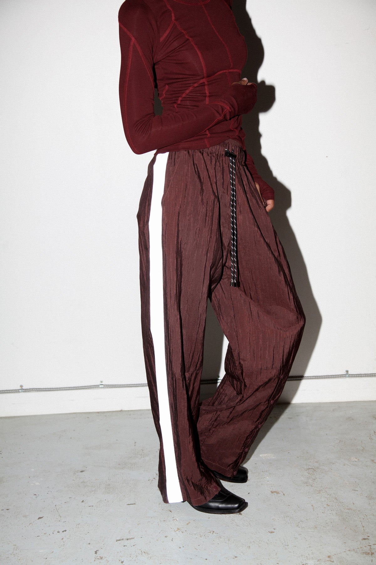 Silk Nylon Track Pant