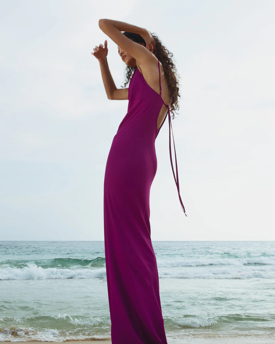 Palm Dress with Turquoise stone rings