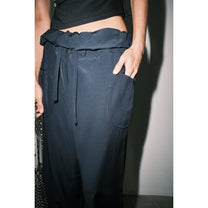 Anja Fold-Over Paperbag Waist Pant