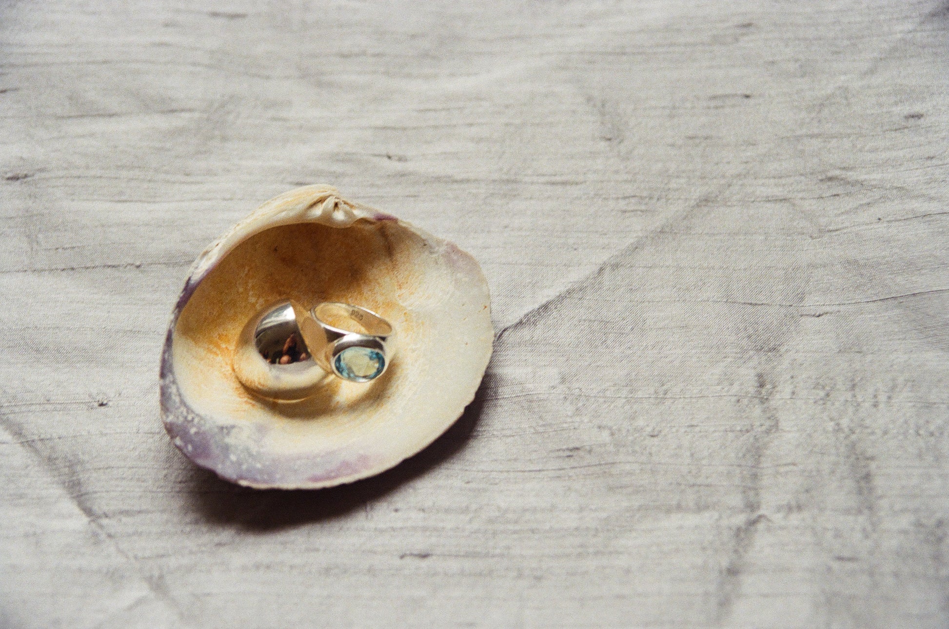 Milano ring blue topaz