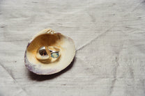 Milano ring blue topaz