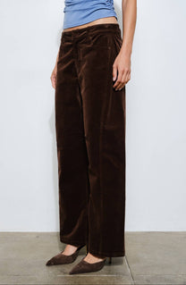 Cosette Barrel Leg Corduroy Pant