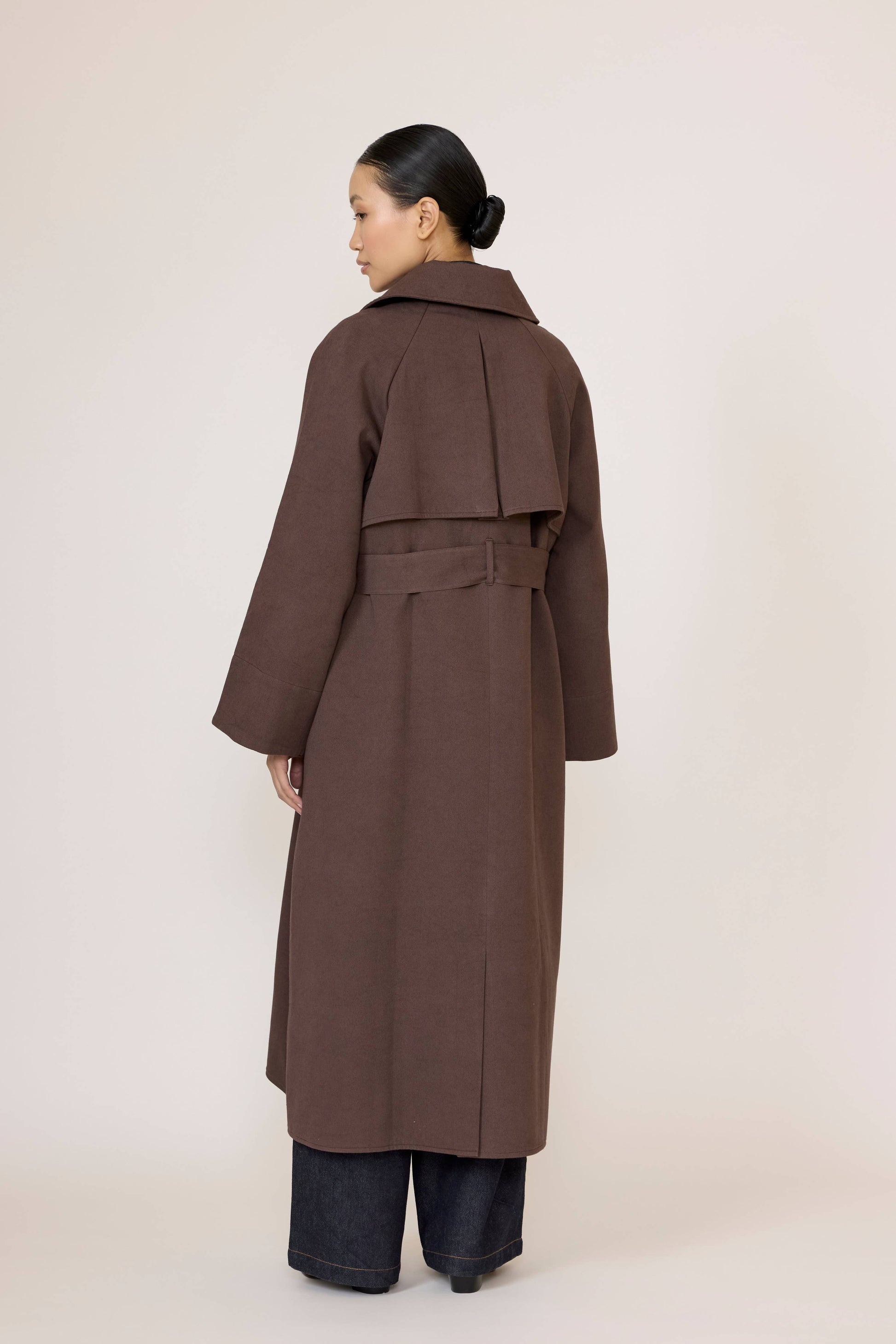 Marin Trench in Chocolate Brown