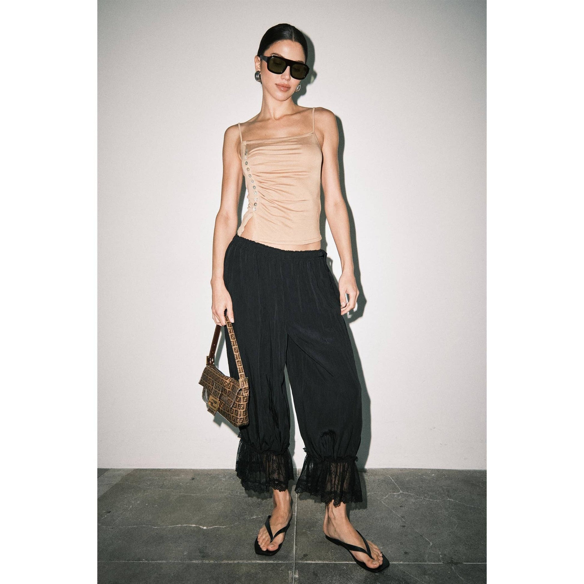 Spencer Lace-Trim Bloomer Pants