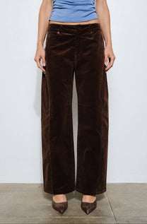 Cosette Barrel Leg Corduroy Pant
