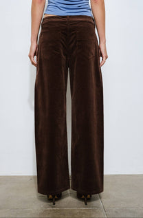 Cosette Barrel Leg Corduroy Pant