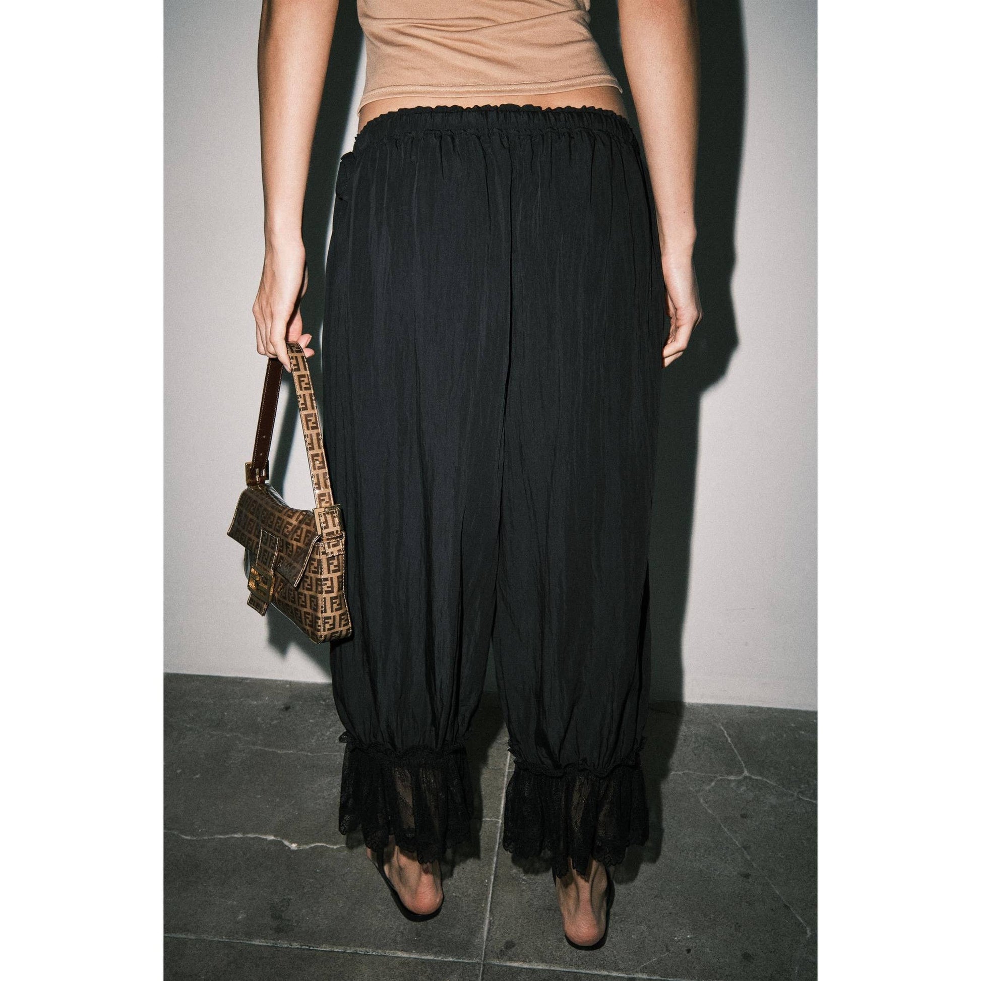 Spencer Lace-Trim Bloomer Pants