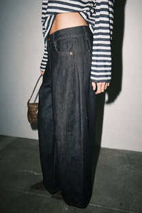 Brynn Wide Leg Jeans in Indigo