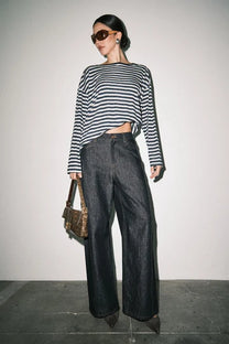 Brynn Wide Leg Jeans in Indigo