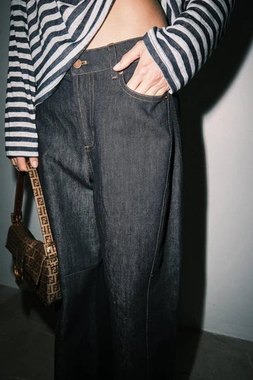 Brynn Wide Leg Jeans in Indigo