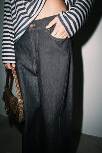 Brynn Wide Leg Jeans in Indigo