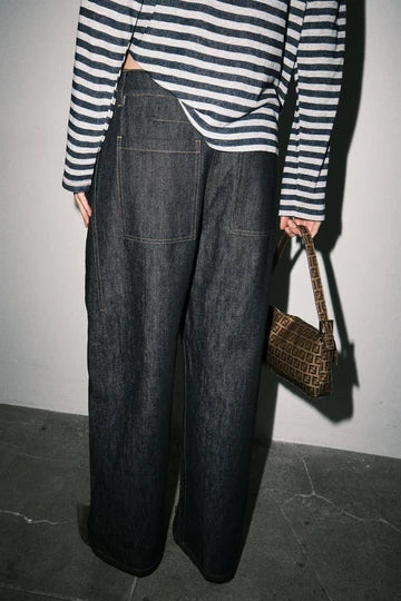 Brynn Wide Leg Jeans in Indigo