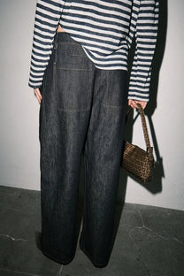 Brynn Wide Leg Jeans in Indigo