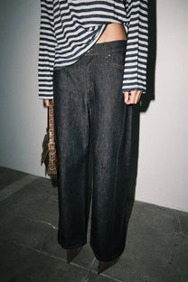 Brynn Wide Leg Jeans in Indigo